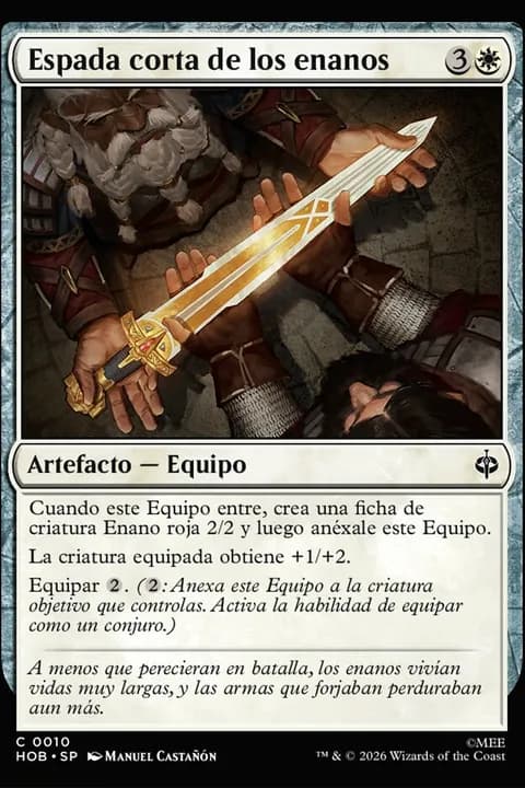 Espada corta de los enanos