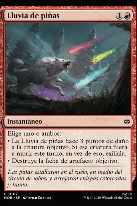 Lluvia de piñas