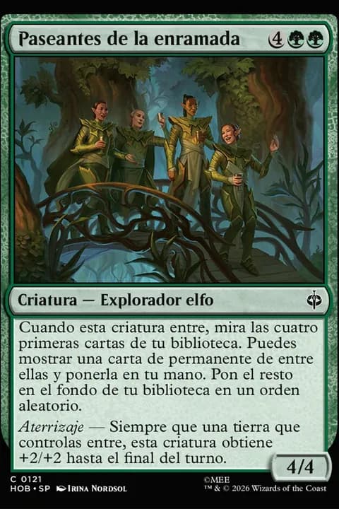Paseantes de la enramada