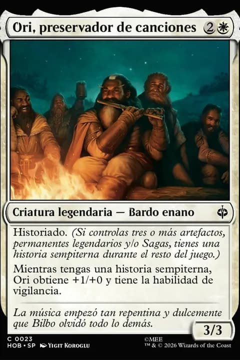 Ori, preservador de canciones