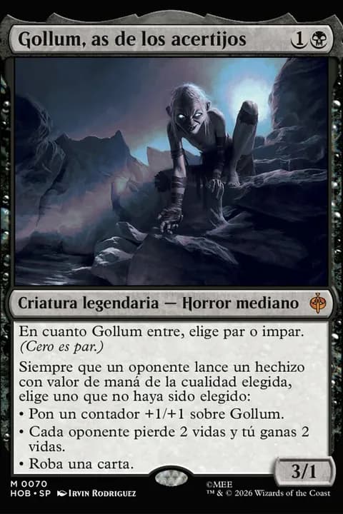 Gollum, as de los acertijos