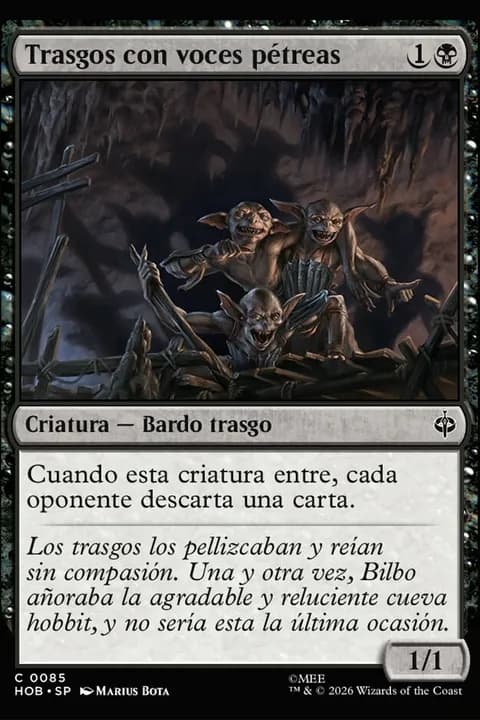 Trasgos con voces pétreas