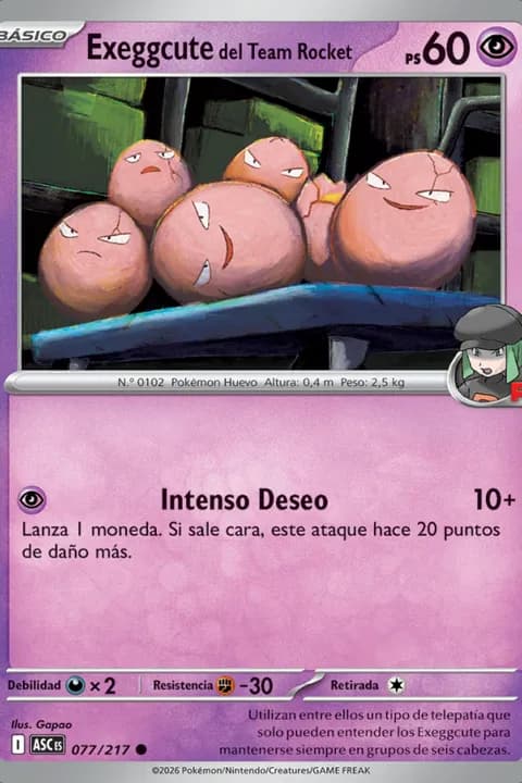 Exeggcute del Equipo Rocket