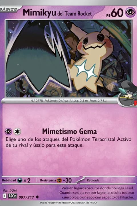 Mimikyu del Equipo Rocket