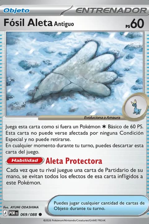 Fósil Aleta Antiguo
